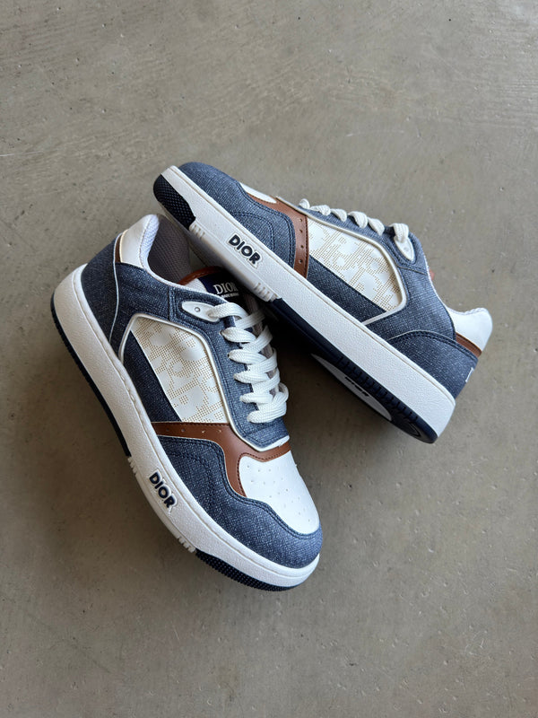 Dior Sneakers Mavi Kahve Detay