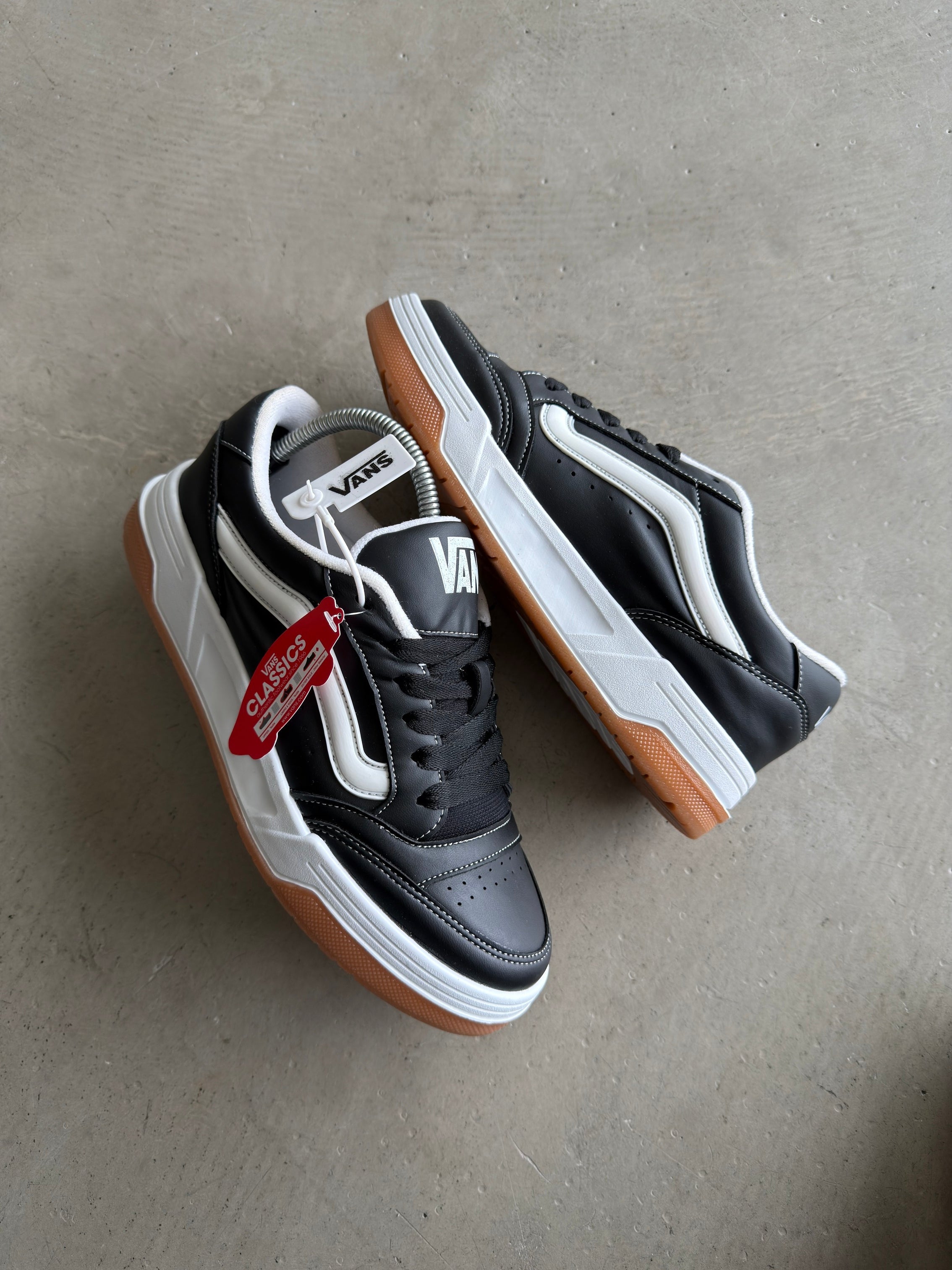 Vans Siyah beyaz Deri Sneakers